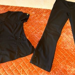 Black small tall Scrub set Viva med couture